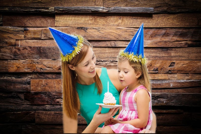CYLYH 8x8ft Retro Brown Wood Backdrop - Baby Shower & Party Decorations - 3D Backdrops - Image 3